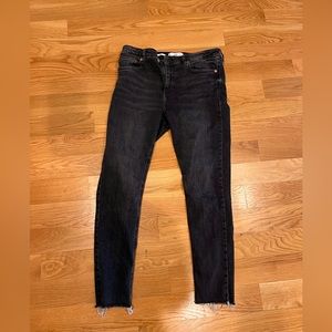 Mango black skinny jeans with stretch